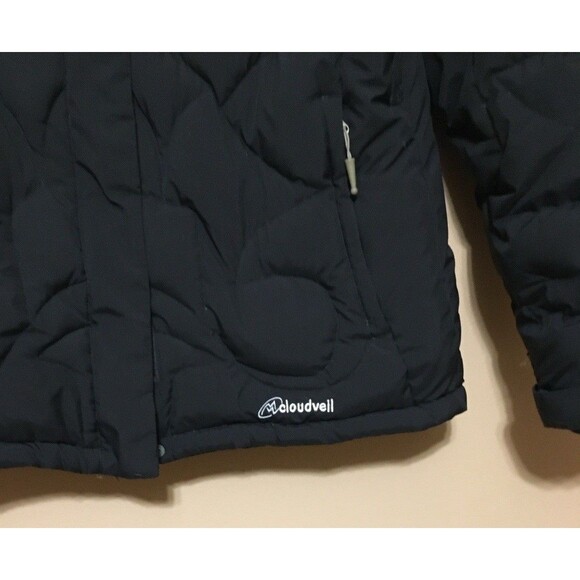 Cloudveil Goose Down Black Puffer Jacket Extra Warm Women’s Sz Large - Picture 3 of 16
